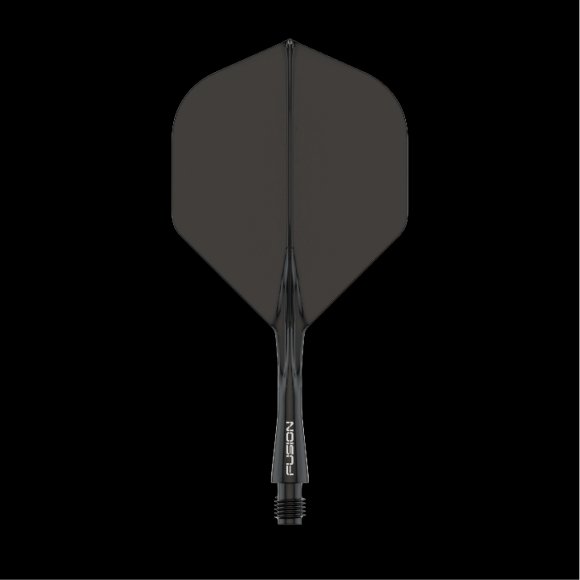 Fusion Integrated Flight & Shaft Solid Black Short 8777 - The Big Fish Darts Hub