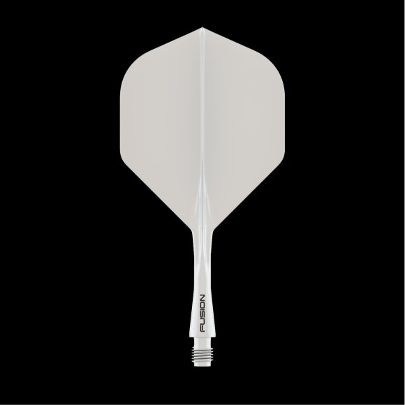 Fusion Integrated Flight & Shaft Solid White Short 8778 - The Big Fish Darts Hub