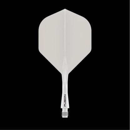 Fusion Integrated Flight & Shaft Solid White Short 8778 - The Big Fish Darts Hub