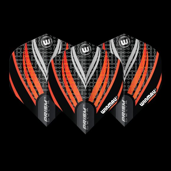 Prism Delta Black, White & Orange - The Big Fish Darts Hub