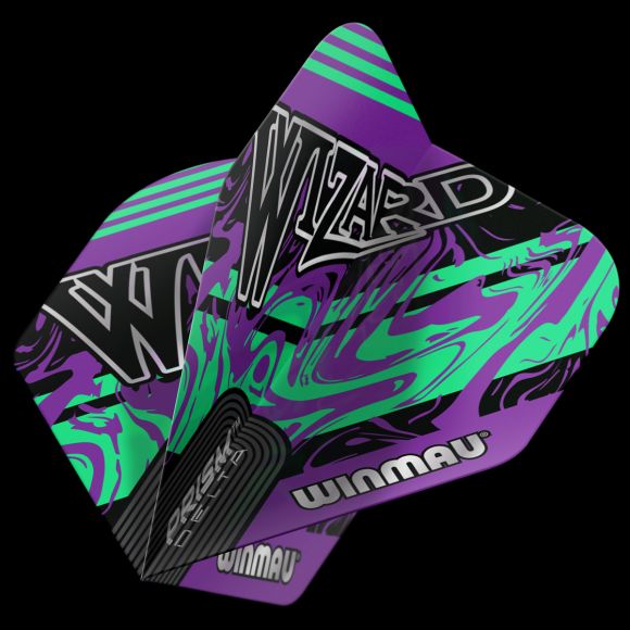 Prism Delta Wizard Purple & Green Flight - The Big Fish Darts Hub