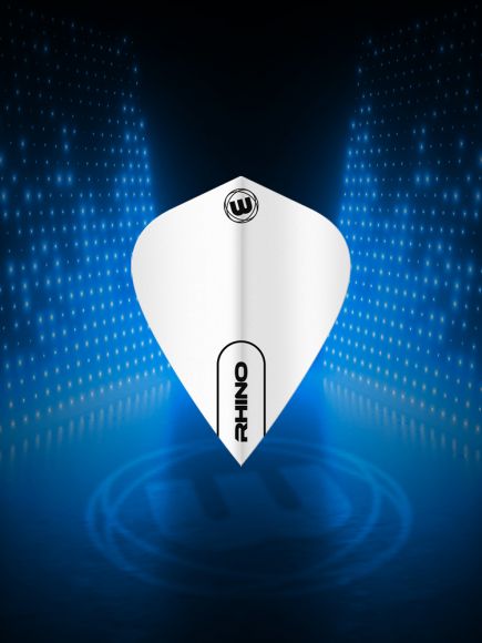 Rhino Kite White Dart Flight - The Big Fish Darts Hub