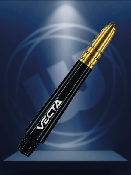 Vecta Black with Gold Medium - The Big Fish Darts Hub