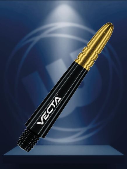 Vecta Black with Gold Short - The Big Fish Darts Hub